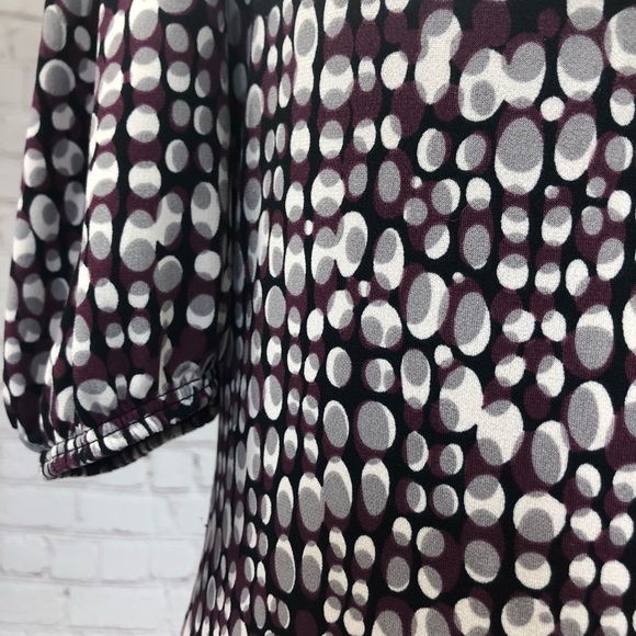 AB Studio Polka Dot Off Shoulder Stretchy Top M - Picture 6 of 8